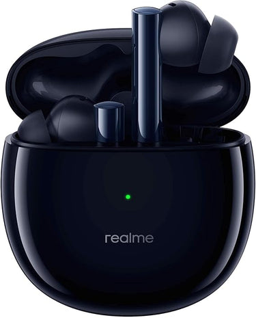 realme Buds Air 2 Auriculares Inalambricos, Cancelación de ruido activa, Auricular con Latencia superbaja de 88 msy, 10mm Hi-Fi Bass Boost Driver, IPX5 Ofrece Resistencia al Agua, Negro